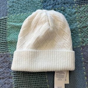 White Knit Women's Beanie